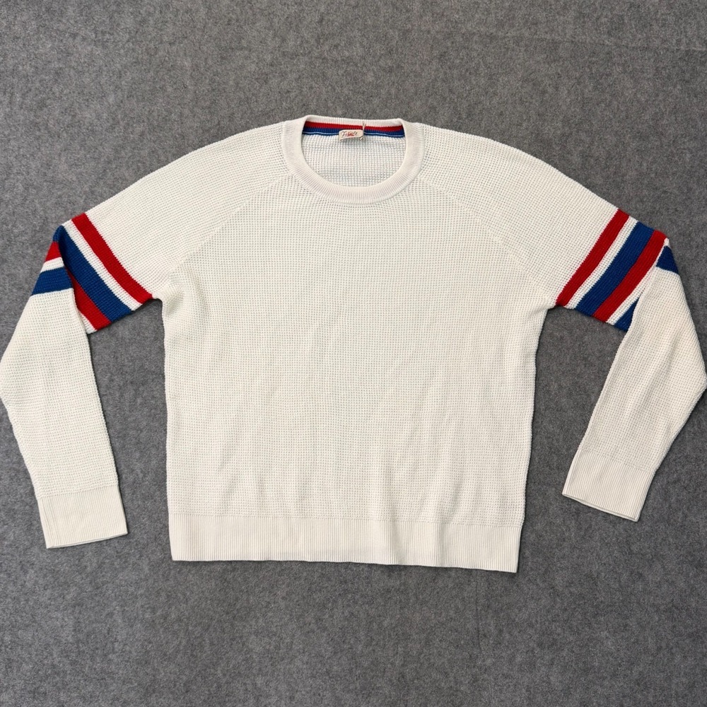 Faherty Brand Wrigley Waffle Knit Wisp Throwback Sweater Women's Size Large